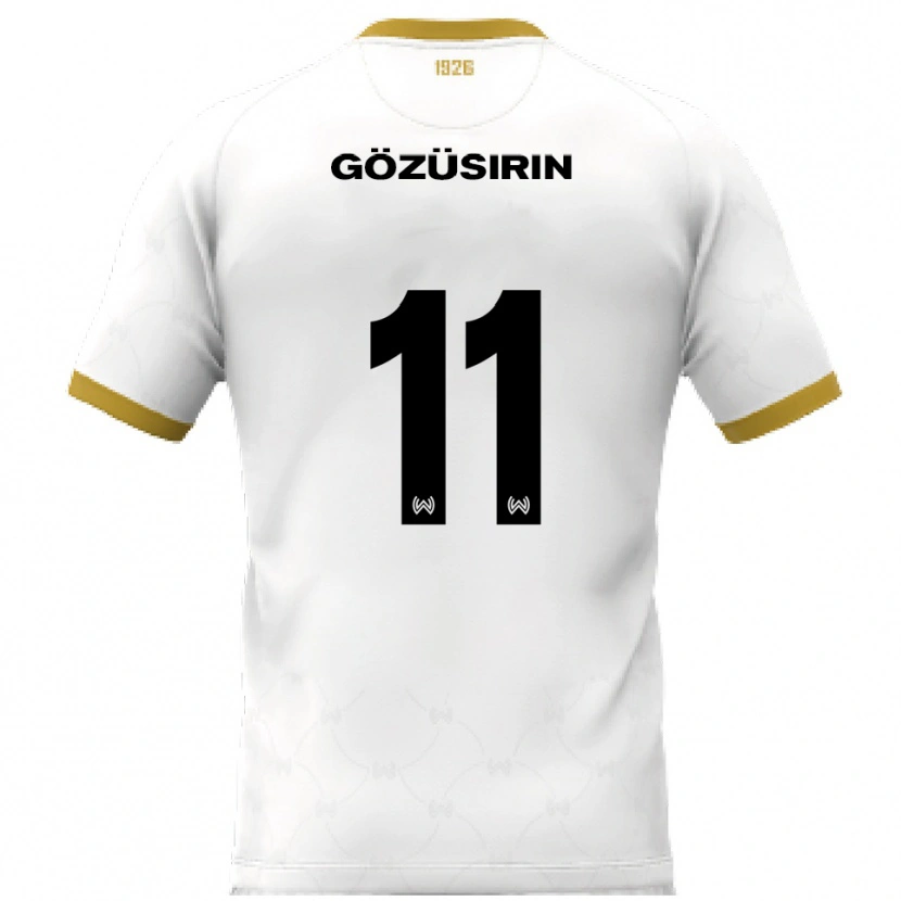 Danxen Mulher Camisola Tarik Gözüsirin #11 Branco Dourado Alternativa 2025/26 Camisa Brasil
