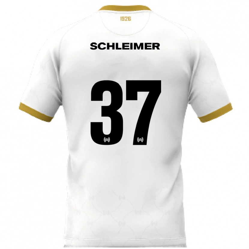 Danxen Mulher Camisola Lukas Schleimer #37 Branco Dourado Alternativa 2025/26 Camisa Brasil