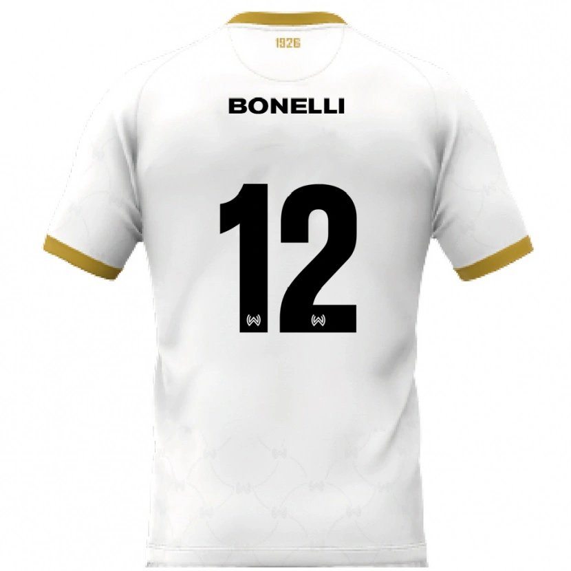 Danxen Mulher Camisola Leonardo Bonelli #12 Branco Dourado Alternativa 2025/26 Camisa Brasil