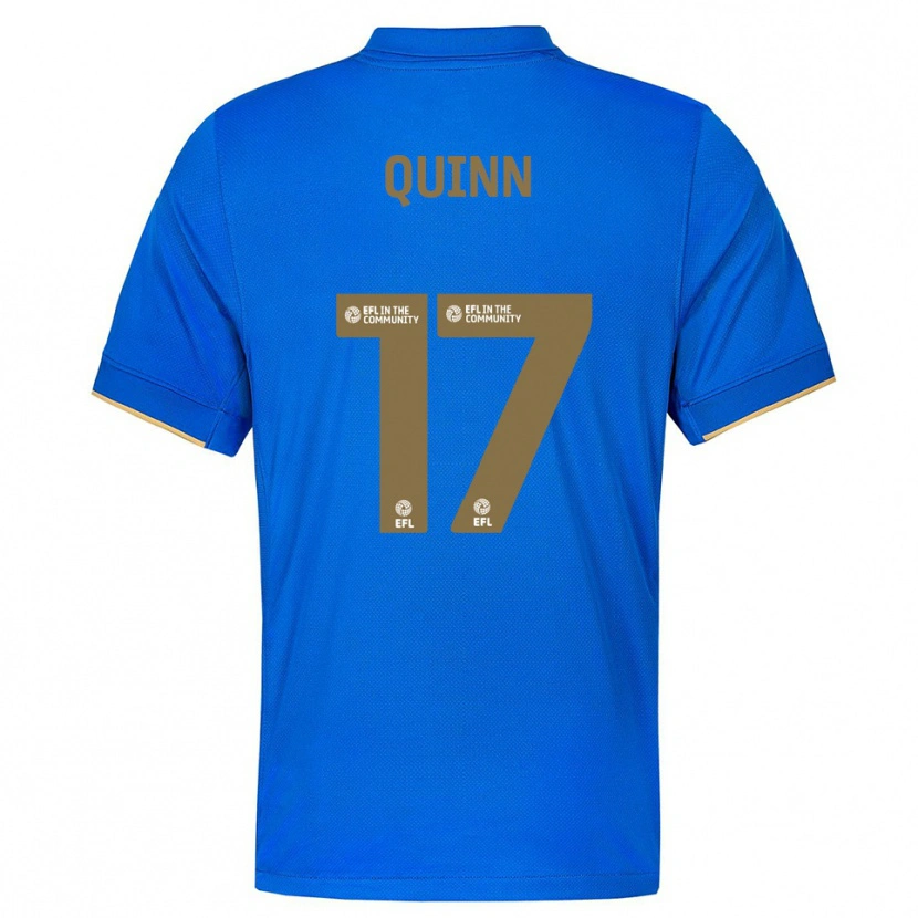 Danxen Criança Camisola Lucy Quinn #17 Azul Dourado Principal 2025/26 Camisa Brasil