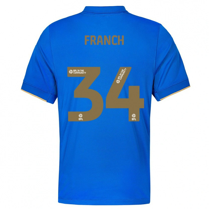 Danxen Criança Camisola Adrianna Franch #34 Azul Dourado Principal 2025/26 Camisa Brasil