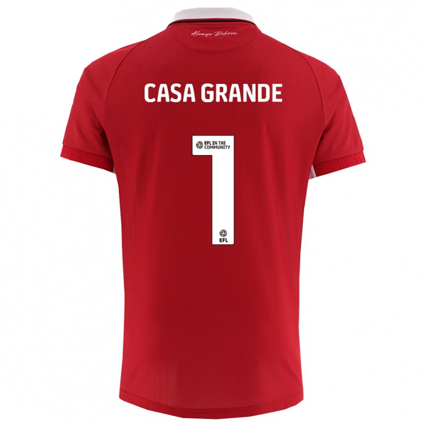 Danxen Criança Camisola Josey Casa-Grande #1 Vermelho Branco Principal 2025/26 Camisa Brasil