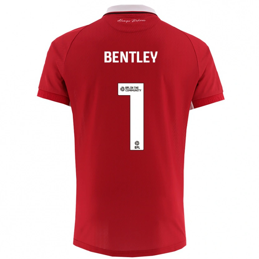 Danxen Criança Camisola Fran Bentley #1 Vermelho Branco Principal 2025/26 Camisa Brasil