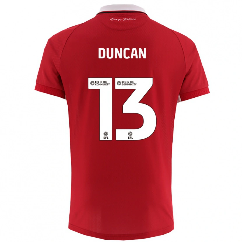 Danxen Criança Camisola Joe Duncan #13 Vermelho Branco Principal 2025/26 Camisa Brasil
