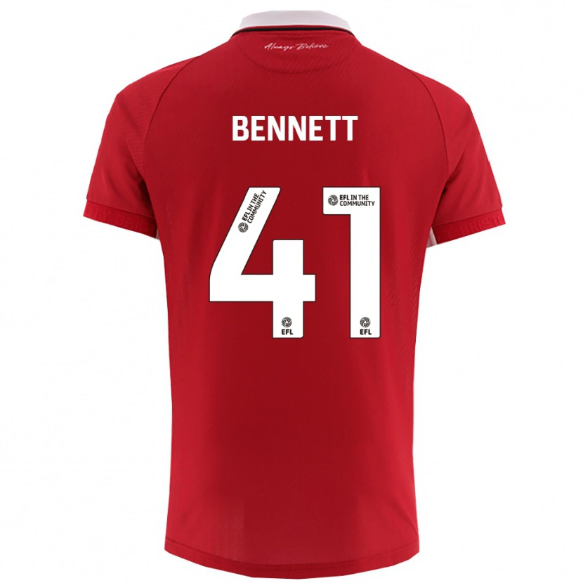 Danxen Criança Camisola Harley Bennett #41 Vermelho Branco Principal 2025/26 Camisa Brasil