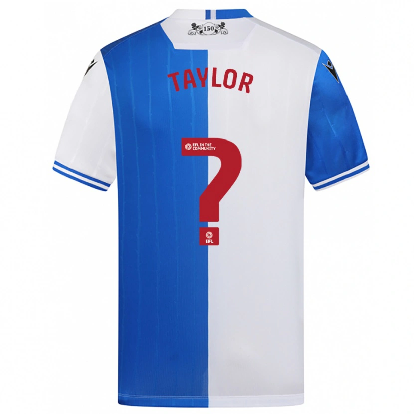 Danxen Criança Camisola Bradley Taylor #0 Azul Branco Principal 2025/26 Camisa Brasil