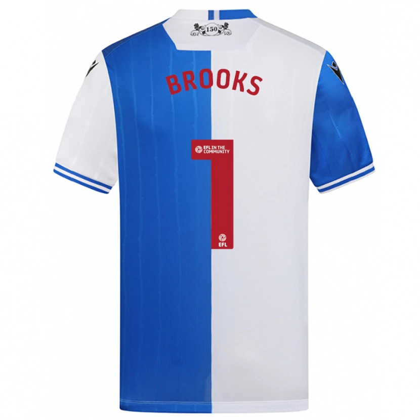 Danxen Criança Camisola Alexandra Brooks #1 Azul Branco Principal 2025/26 Camisa Brasil