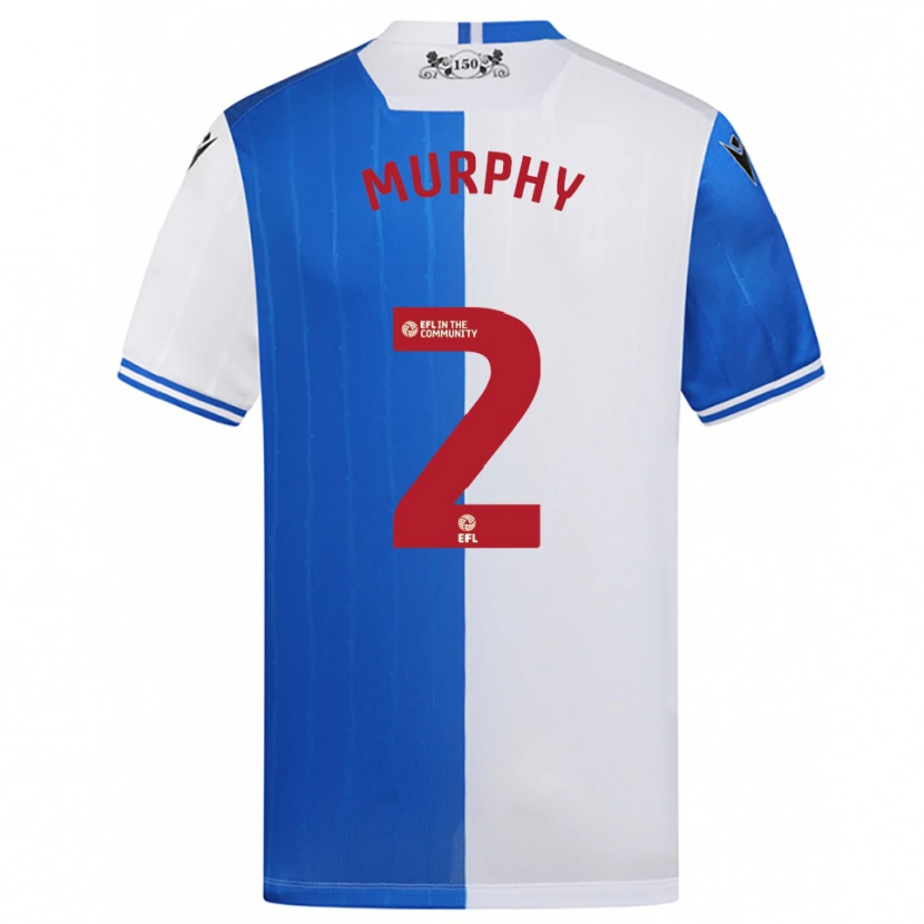 Danxen Criança Camisola Niamh Murphy #2 Azul Branco Principal 2025/26 Camisa Brasil