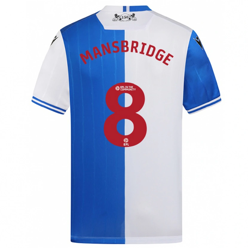 Danxen Criança Camisola Tyler Mansbridge #8 Azul Branco Principal 2025/26 Camisa Brasil