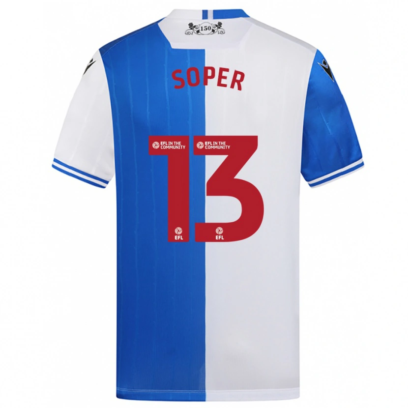 Danxen Criança Camisola Poppy Soper #13 Azul Branco Principal 2025/26 Camisa Brasil