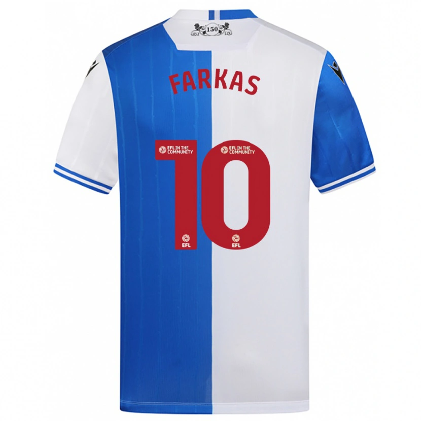 Danxen Criança Camisola Patrik Farkas #10 Azul Branco Principal 2025/26 Camisa Brasil