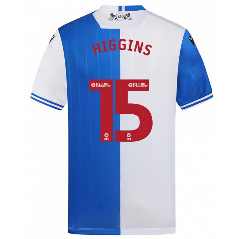 Danxen Criança Camisola Harvey Higgins #15 Azul Branco Principal 2025/26 Camisa Brasil