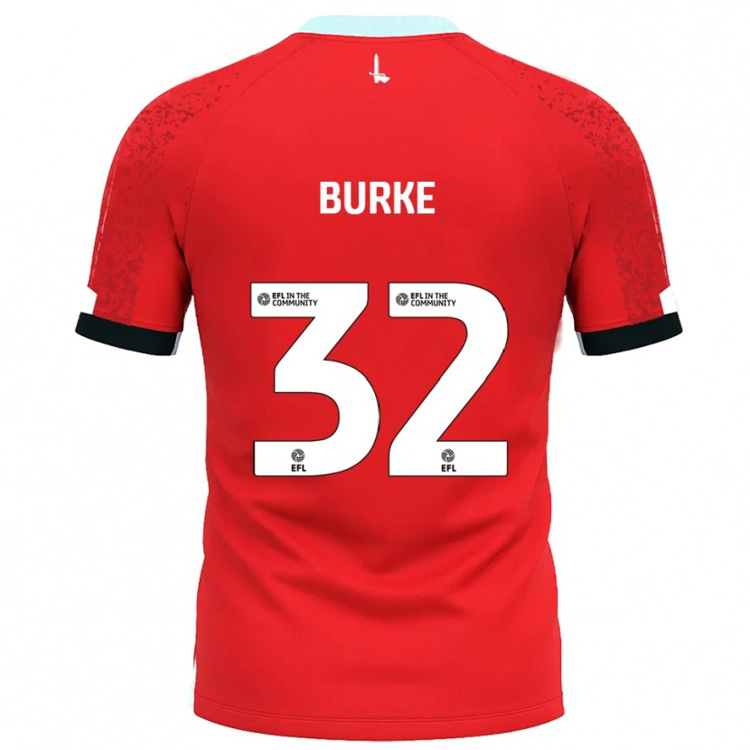 Danxen Criança Camisola Reece Burke #32 Vermelho Branco Principal 2025/26 Camisa Brasil