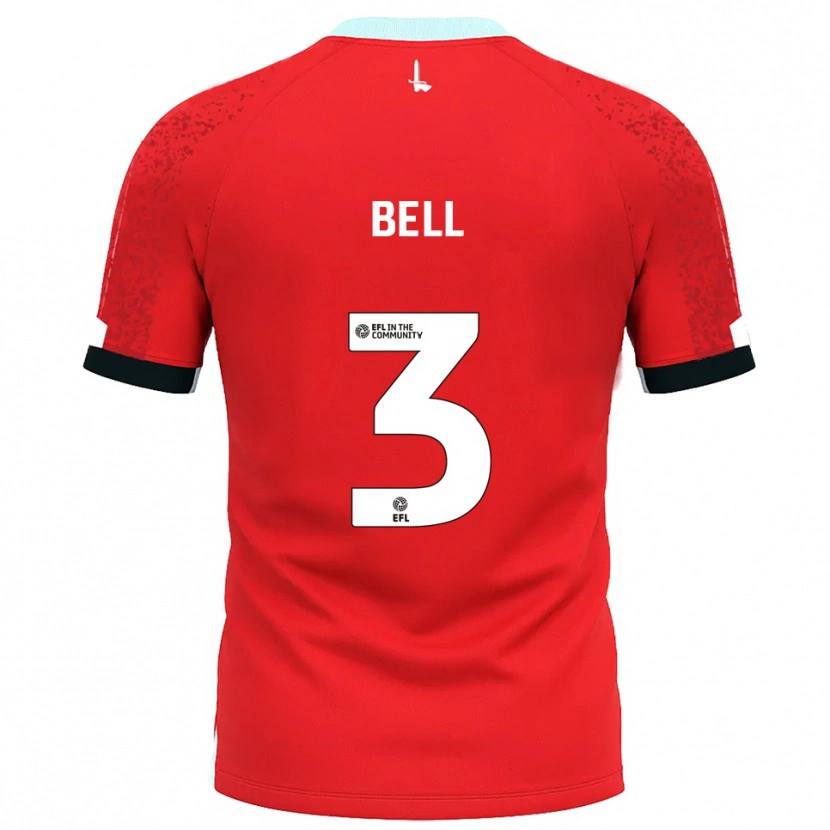 Danxen Criança Camisola Amari'i Bell #3 Vermelho Branco Principal 2025/26 Camisa Brasil