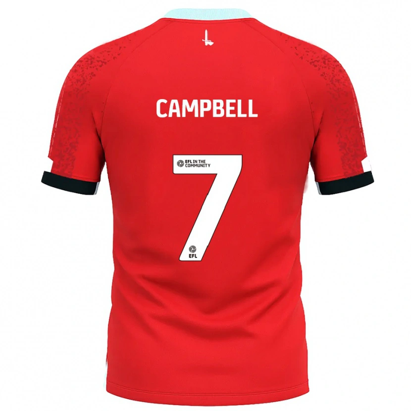 Danxen Criança Camisola Tyreece Campbell #7 Vermelho Branco Principal 2025/26 Camisa Brasil