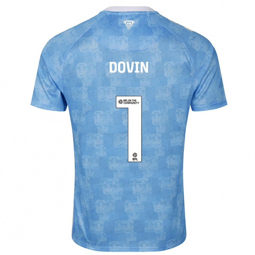 Danxen Criança Camisola Oliver Dovin #1 Azul Celeste Branco Principal 2025/26 Camisa Brasil