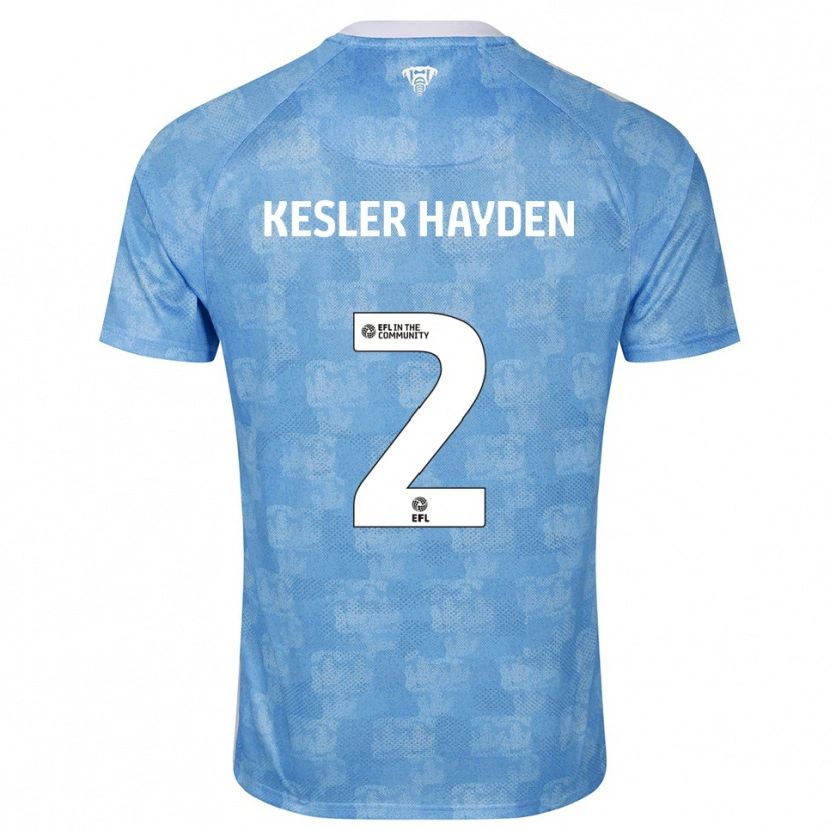 Danxen Criança Camisola Kaine Kesler-Hayden #2 Azul Celeste Branco Principal 2025/26 Camisa Brasil