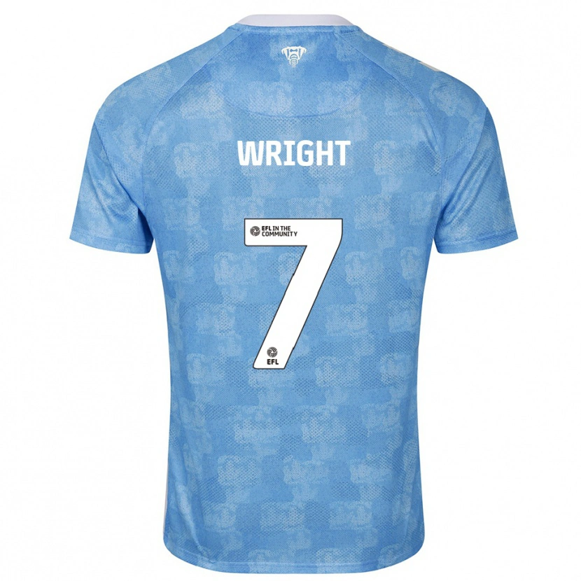 Danxen Criança Camisola Alfie Wright #7 Azul Celeste Branco Principal 2025/26 Camisa Brasil