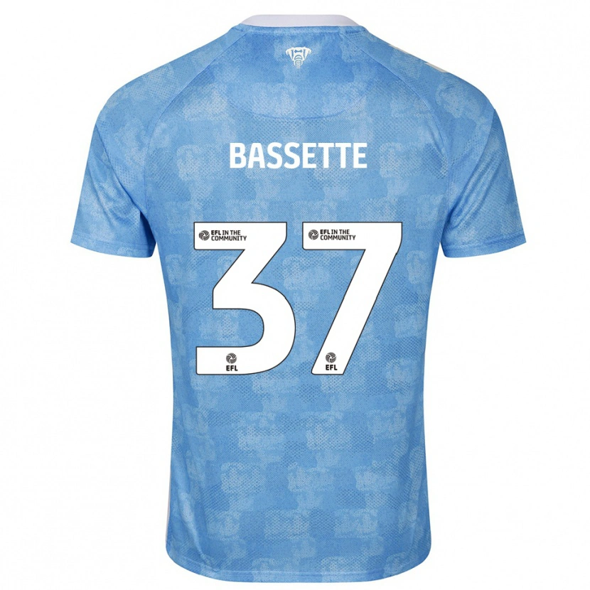Danxen Criança Camisola Norman Bassette #37 Azul Celeste Branco Principal 2025/26 Camisa Brasil
