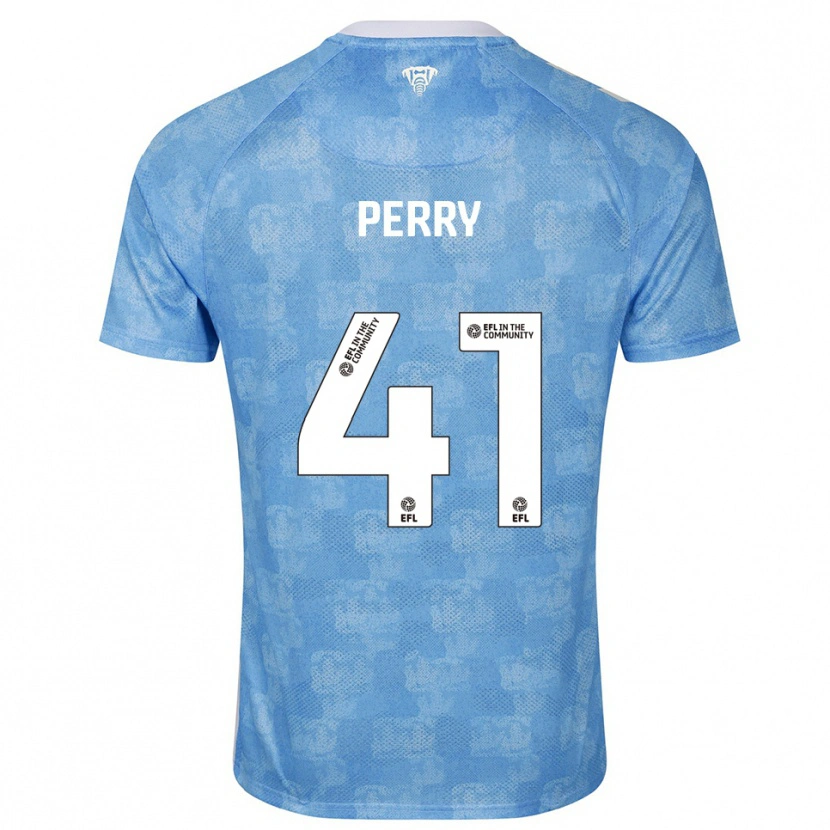 Danxen Criança Camisola Callum Perry #41 Azul Celeste Branco Principal 2025/26 Camisa Brasil