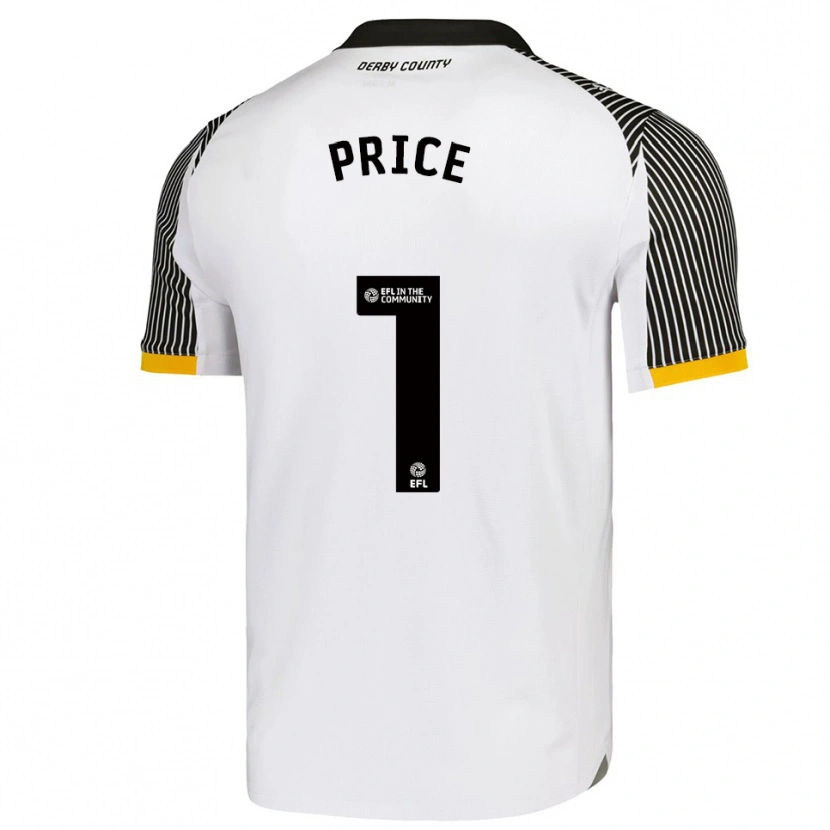 Danxen Criança Camisola Harley Price #1 Branco Preto Principal 2025/26 Camisa Brasil