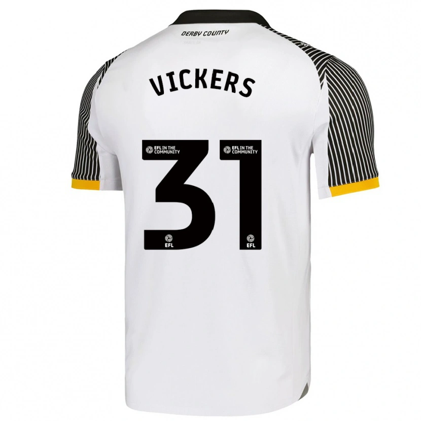 Danxen Criança Camisola Josh Vickers #31 Branco Preto Principal 2025/26 Camisa Brasil