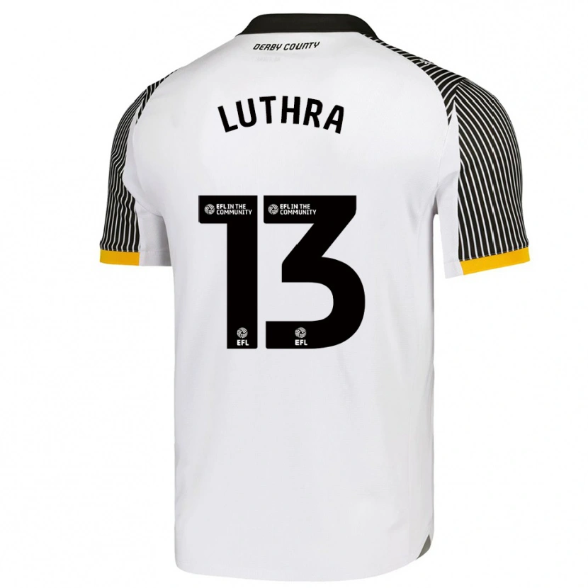 Danxen Criança Camisola Rohan Luthra #13 Branco Preto Principal 2025/26 Camisa Brasil