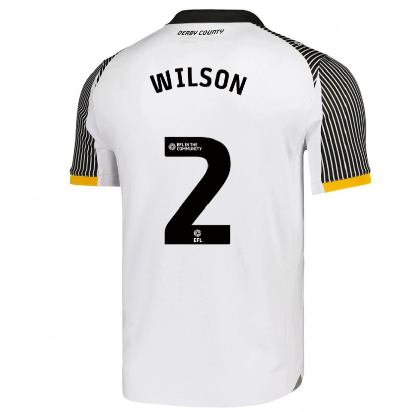 Danxen Criança Camisola Kane Wilson #2 Branco Preto Principal 2025/26 Camisa Brasil
