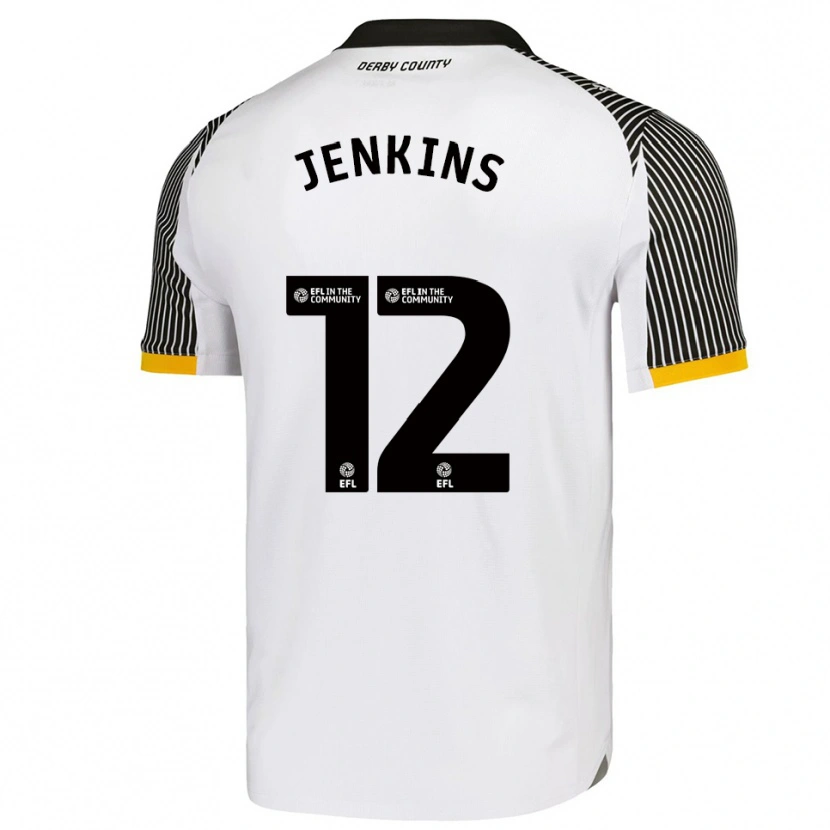 Danxen Criança Camisola Camille Jenkins #12 Branco Preto Principal 2025/26 Camisa Brasil