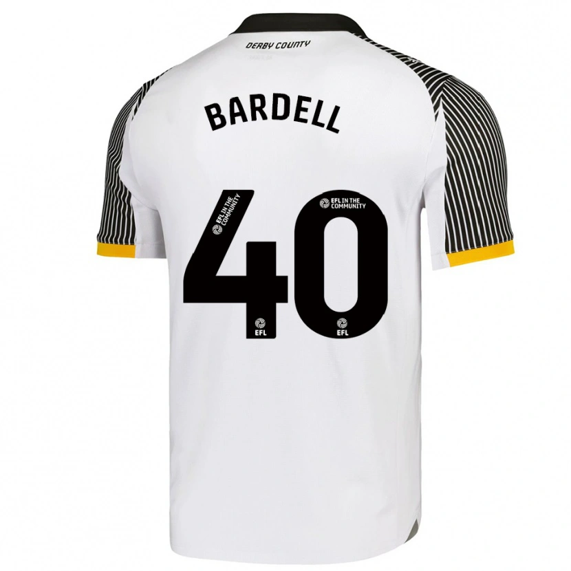 Danxen Criança Camisola Max Bardell #40 Branco Preto Principal 2025/26 Camisa Brasil
