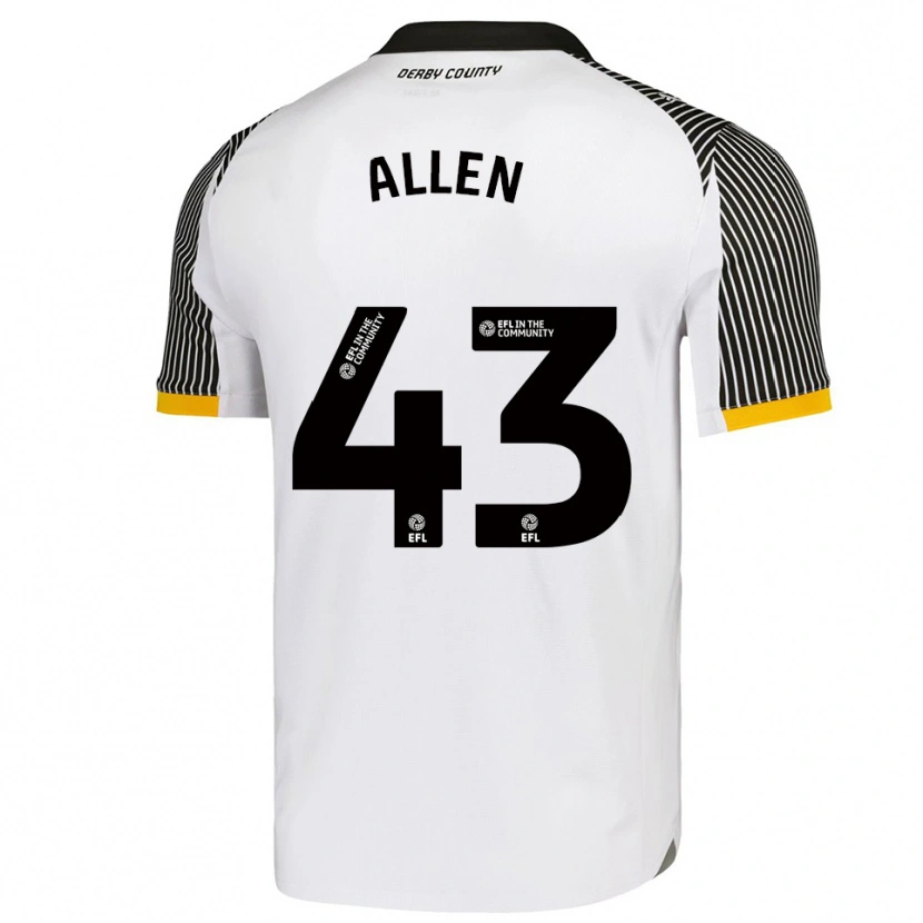 Danxen Criança Camisola Cruz Allen #43 Branco Preto Principal 2025/26 Camisa Brasil