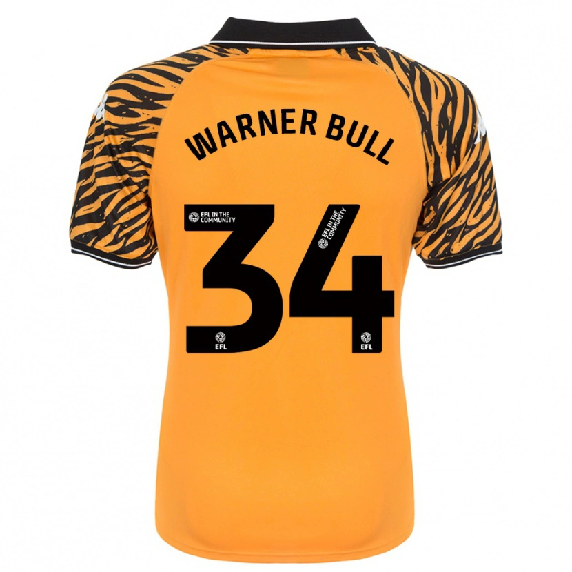 Danxen Criança Camisola Lucy Warner-Bull #34 Laranja Preto Principal 2025/26 Camisa Brasil