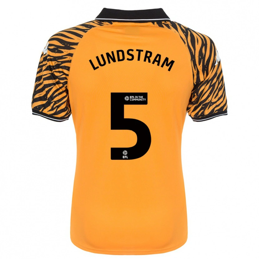 Danxen Criança Camisola John Lundstram #5 Laranja Preto Principal 2025/26 Camisa Brasil
