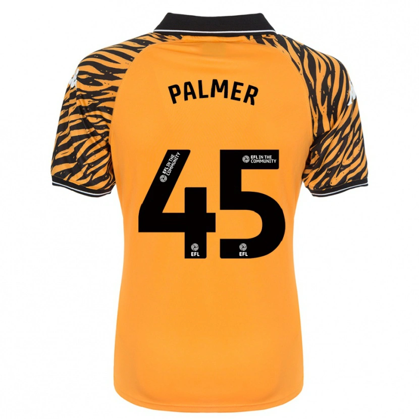 Danxen Criança Camisola Kasey Palmer #45 Laranja Preto Principal 2025/26 Camisa Brasil