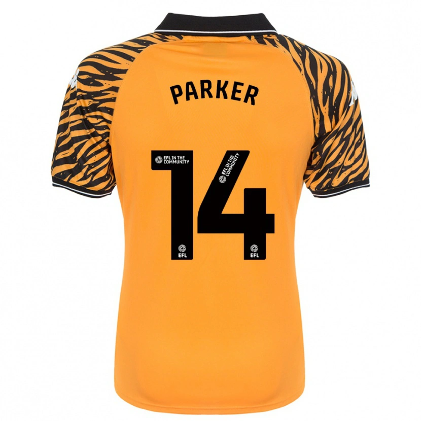 Danxen Criança Camisola Hugh Parker #14 Laranja Preto Principal 2025/26 Camisa Brasil