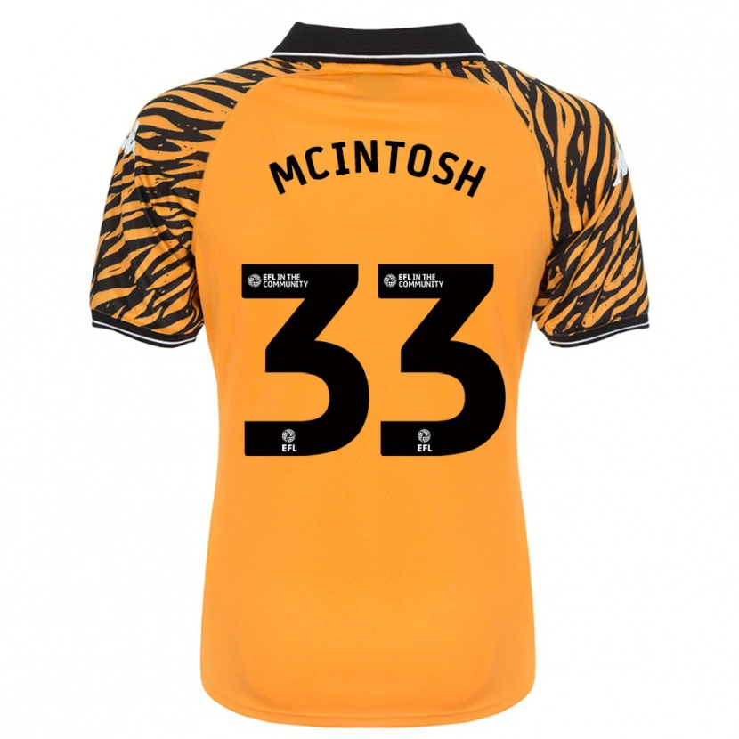 Danxen Criança Camisola Lucy Mcintosh #33 Laranja Preto Principal 2025/26 Camisa Brasil