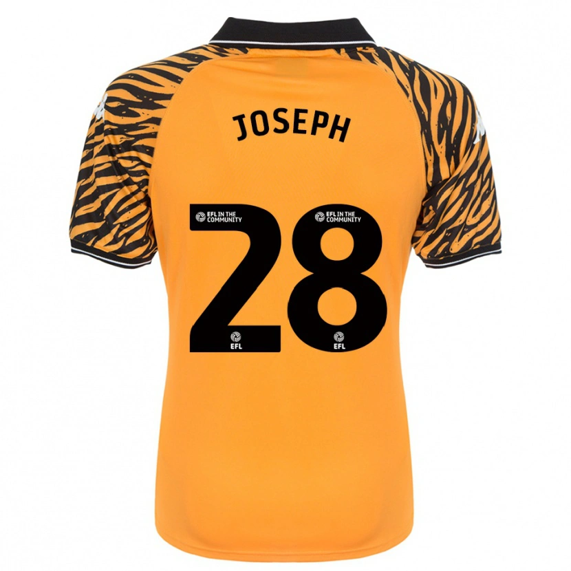 Danxen Criança Camisola Kyle Joseph #28 Laranja Preto Principal 2025/26 Camisa Brasil