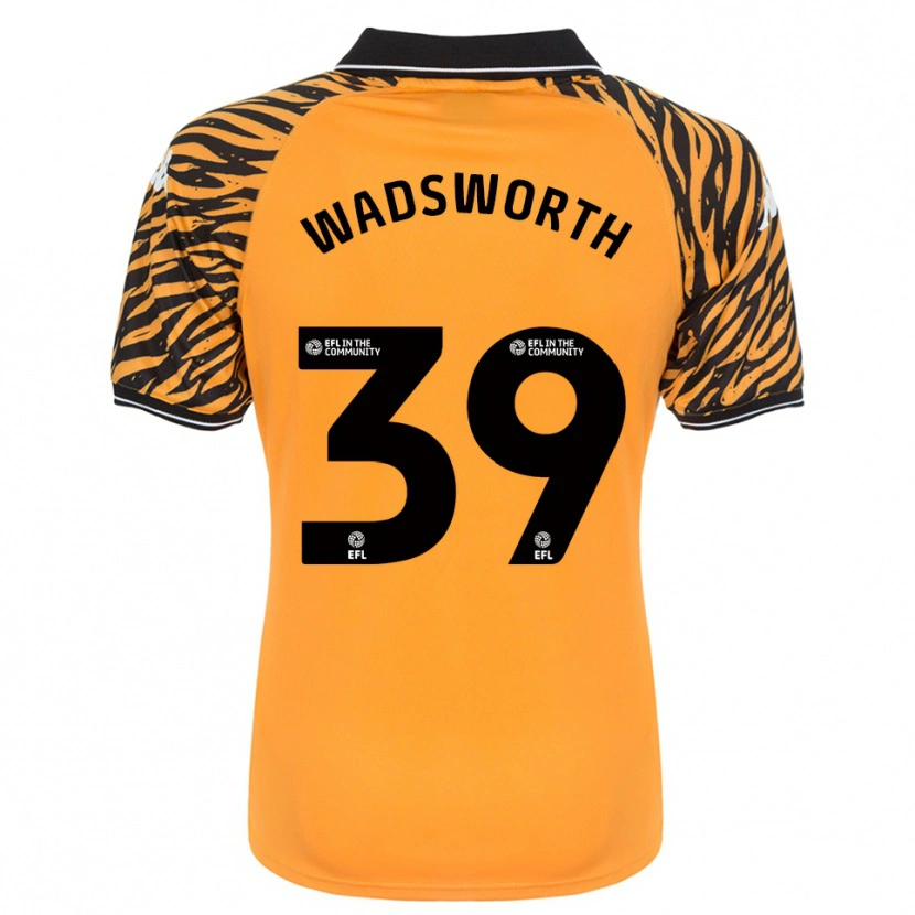 Danxen Criança Camisola Noah Wadsworth #39 Laranja Preto Principal 2025/26 Camisa Brasil
