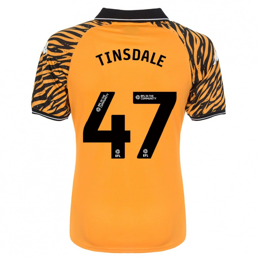 Danxen Criança Camisola Nathan Tinsdale #47 Laranja Preto Principal 2025/26 Camisa Brasil