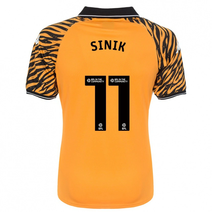 Danxen Criança Camisola Doğukan Sinik #11 Laranja Preto Principal 2025/26 Camisa Brasil