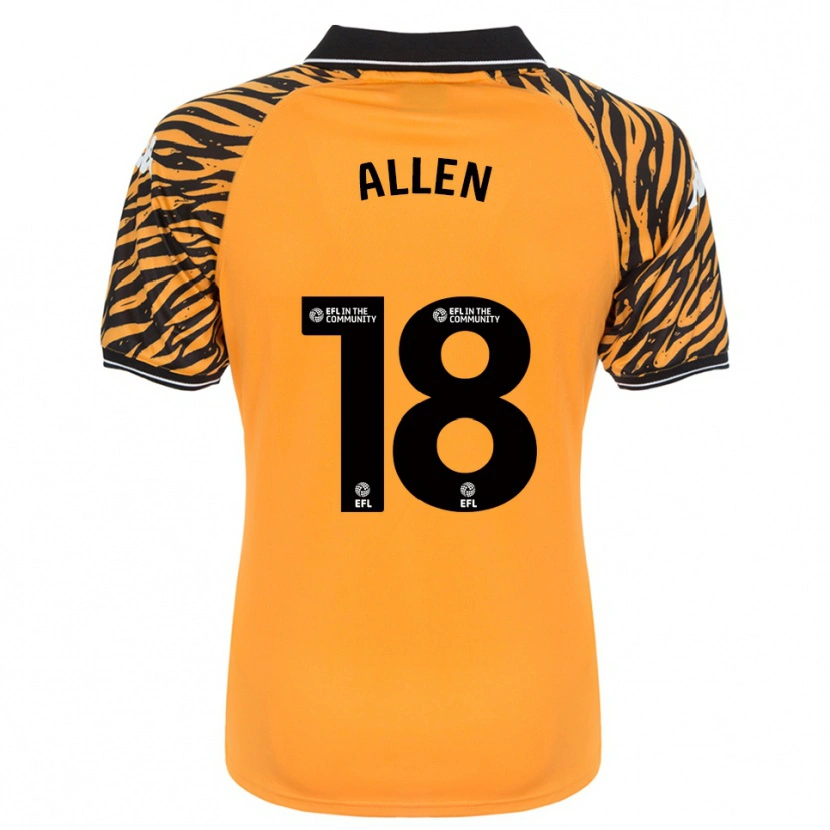 Danxen Criança Camisola Aaliyah Allen #18 Laranja Preto Principal 2025/26 Camisa Brasil