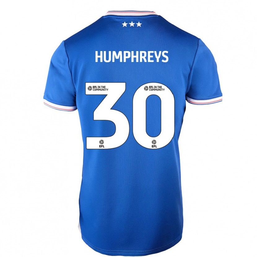 Danxen Criança Camisola Cameron Humphreys #30 Azul Branco Principal 2025/26 Camisa Brasil