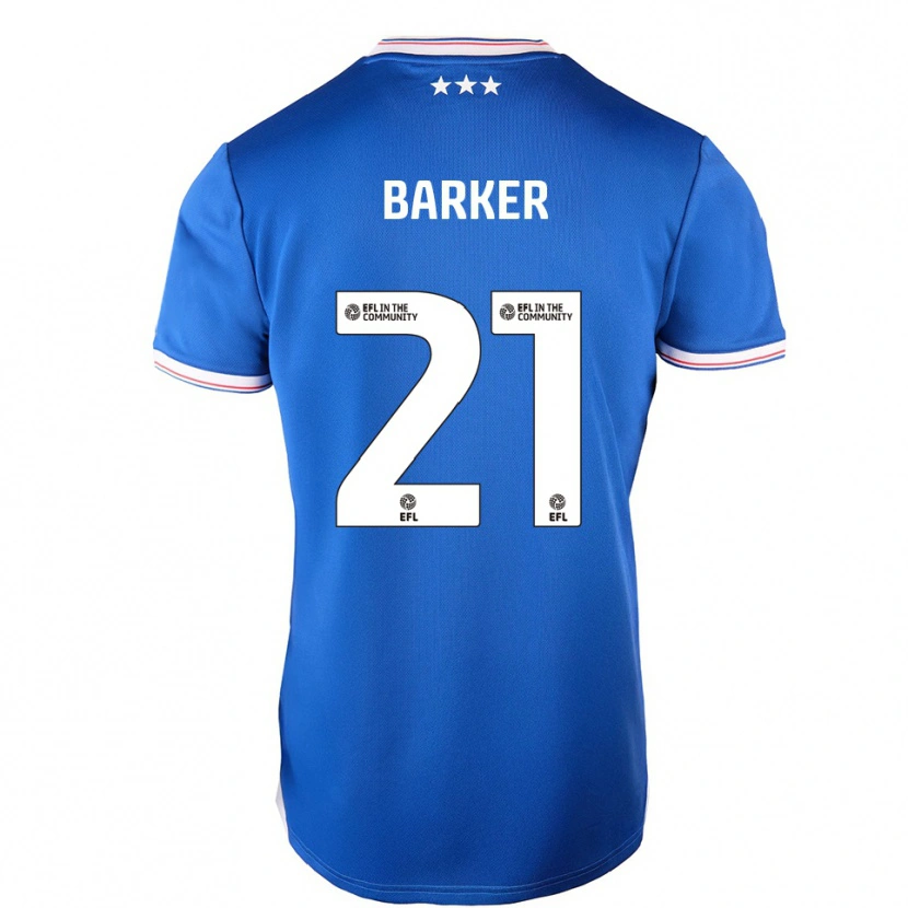 Danxen Criança Camisola Maisy Barker #21 Azul Branco Principal 2025/26 Camisa Brasil