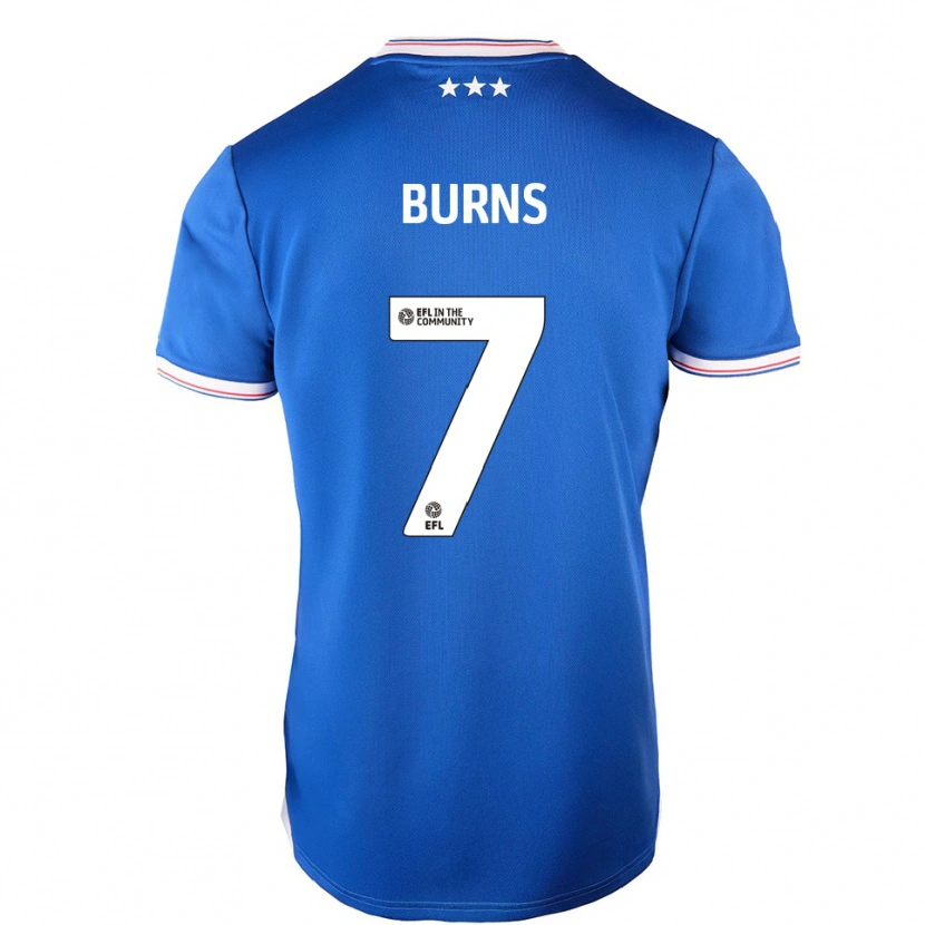 Danxen Criança Camisola Wes Burns #7 Azul Branco Principal 2025/26 Camisa Brasil