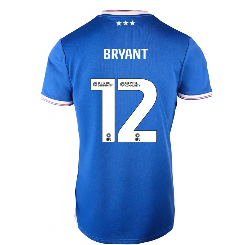Danxen Criança Camisola Issy Bryant #12 Azul Branco Principal 2025/26 Camisa Brasil