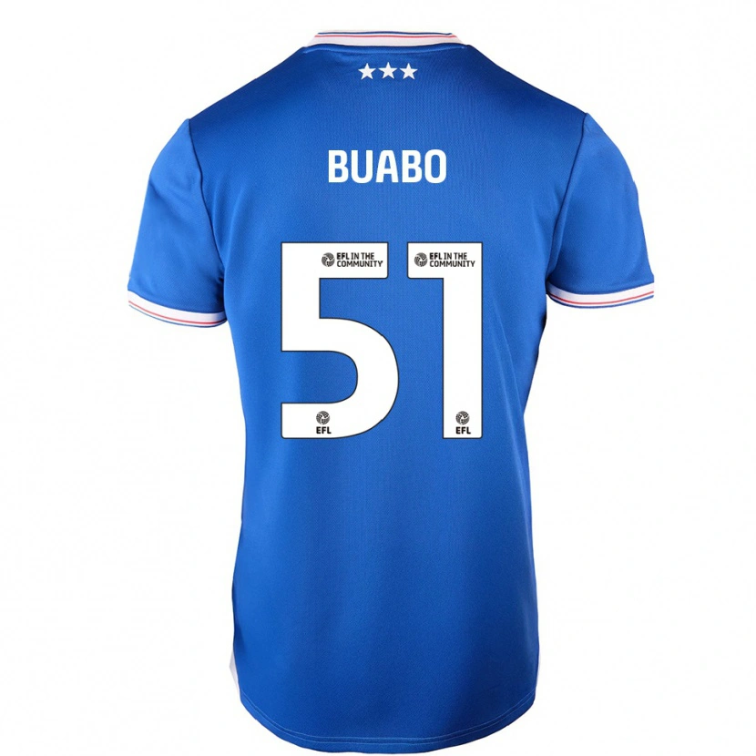 Danxen Criança Camisola Gerrard Buabo #51 Azul Branco Principal 2025/26 Camisa Brasil