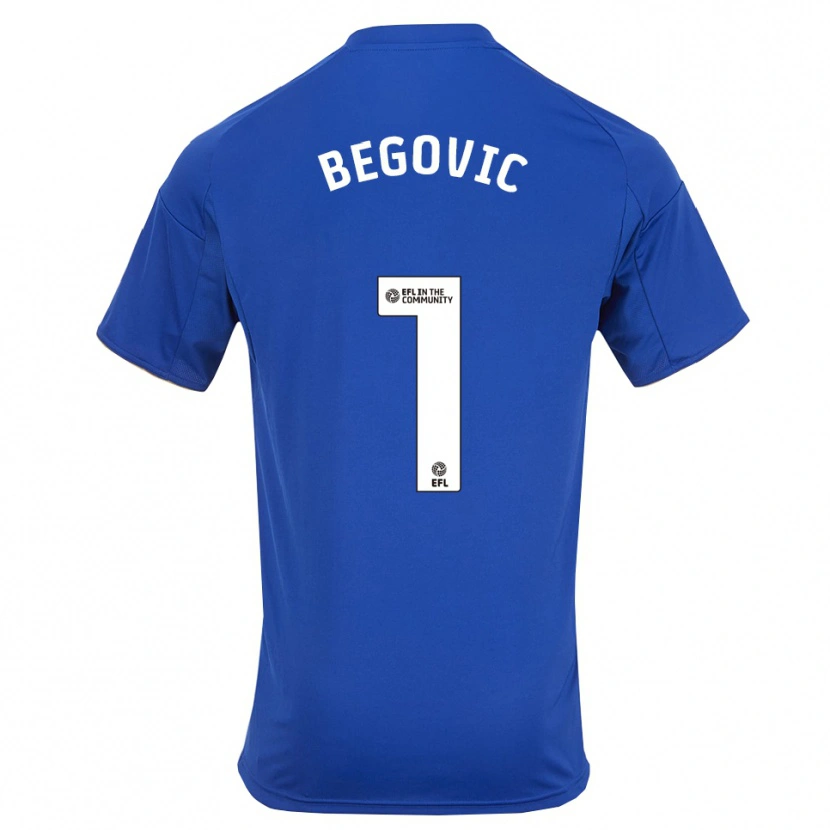 Danxen Criança Camisola Asmir Begovic #1 Azul Dourado Principal 2025/26 Camisa Brasil