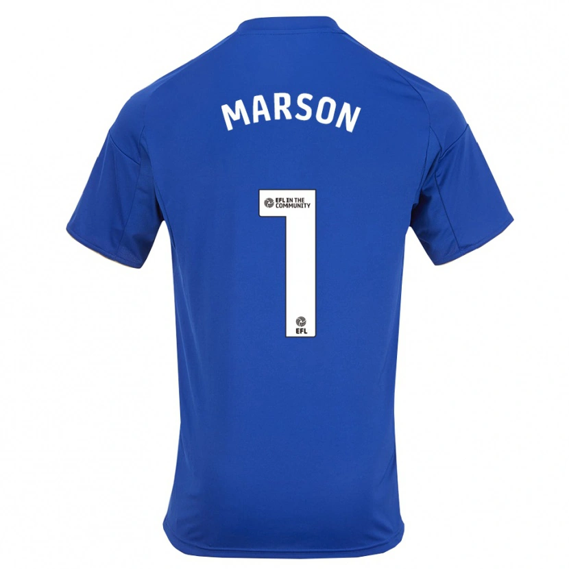 Danxen Criança Camisola Freddie Marson #1 Azul Dourado Principal 2025/26 Camisa Brasil