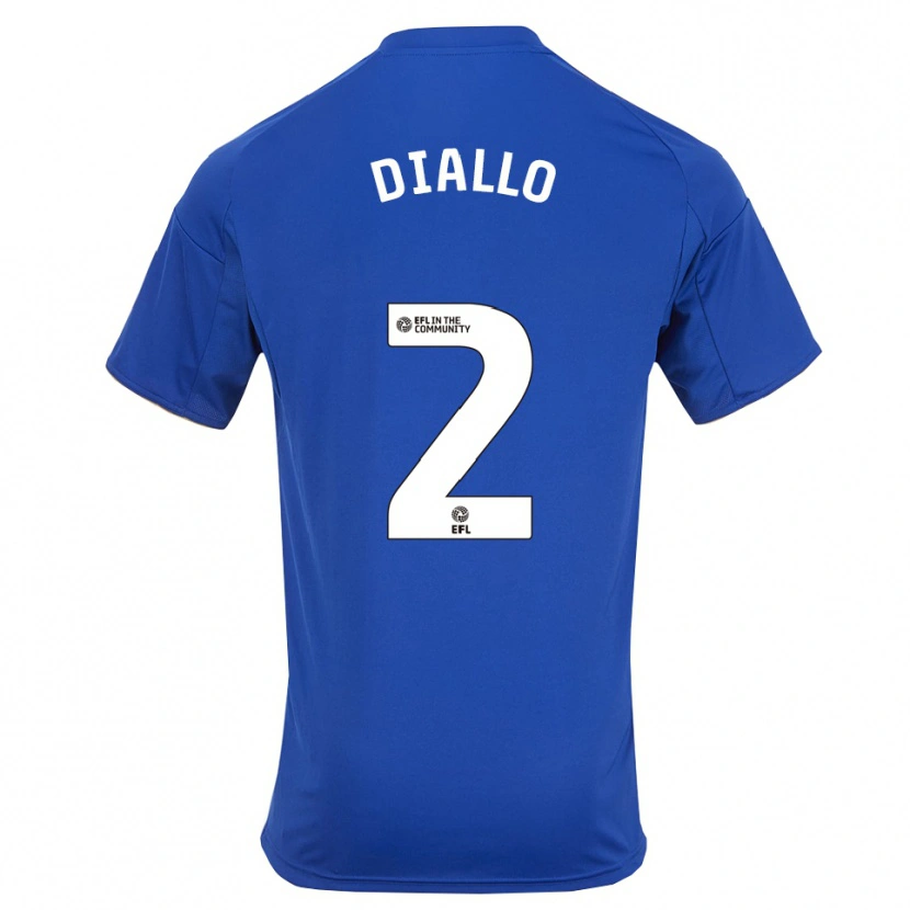 Danxen Criança Camisola Alpha Diallo #2 Azul Dourado Principal 2025/26 Camisa Brasil