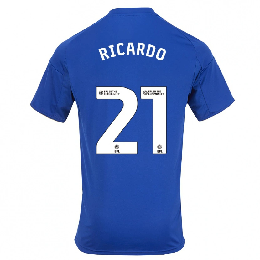Danxen Criança Camisola Ricardo Pereira #21 Azul Dourado Principal 2025/26 Camisa Brasil